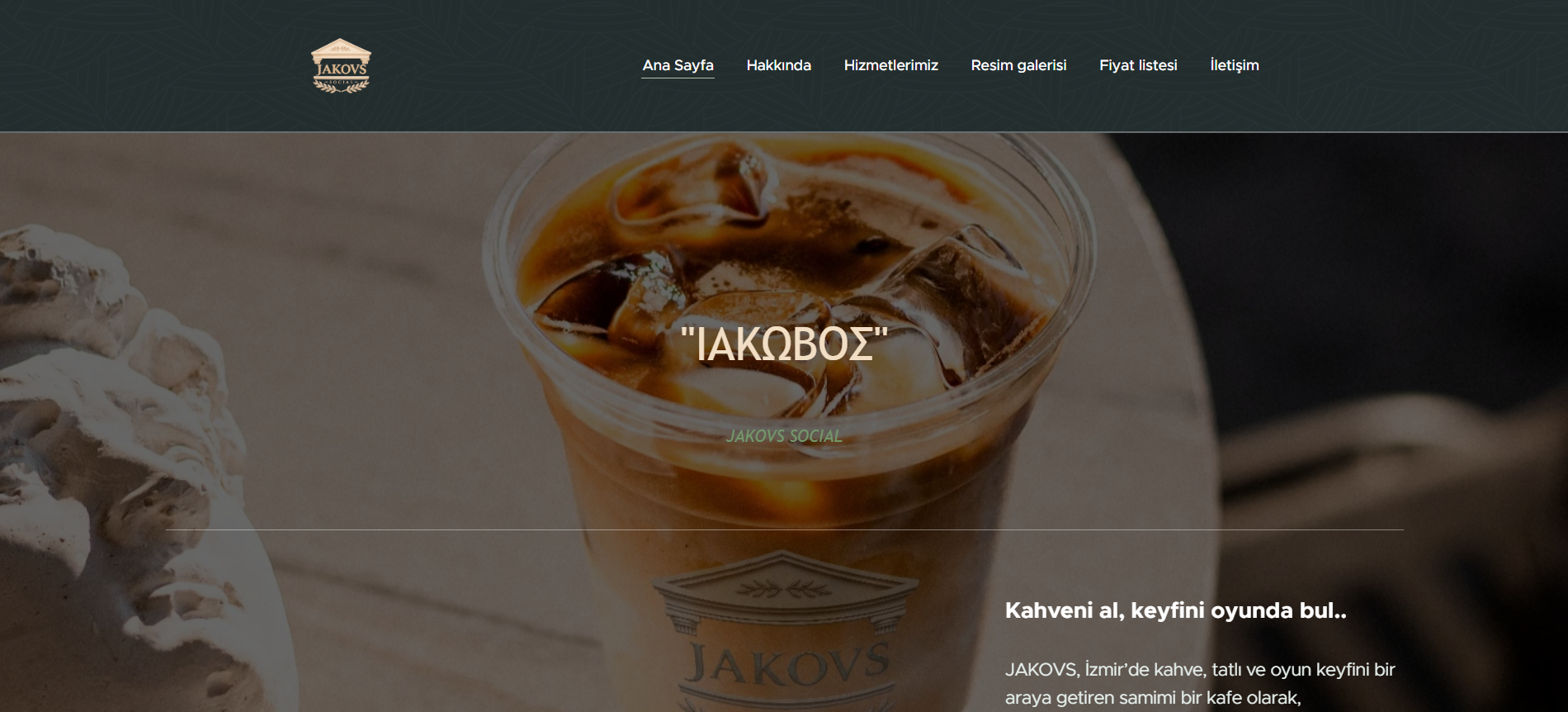 Jakovs Coffee Web Redesign